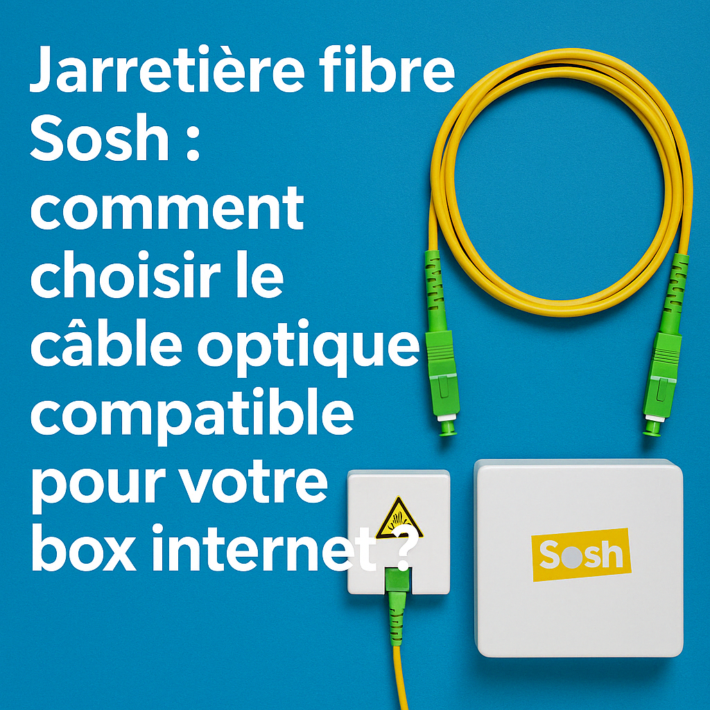 Jarretière fibre Sosh : comment choisir le câble optique compatible pour votre box internet ?