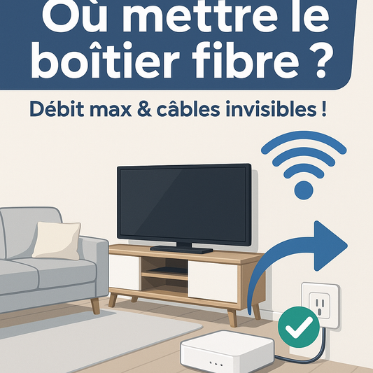 Où placer son boîtier fibre ? Débit optimal et câbles invisibles