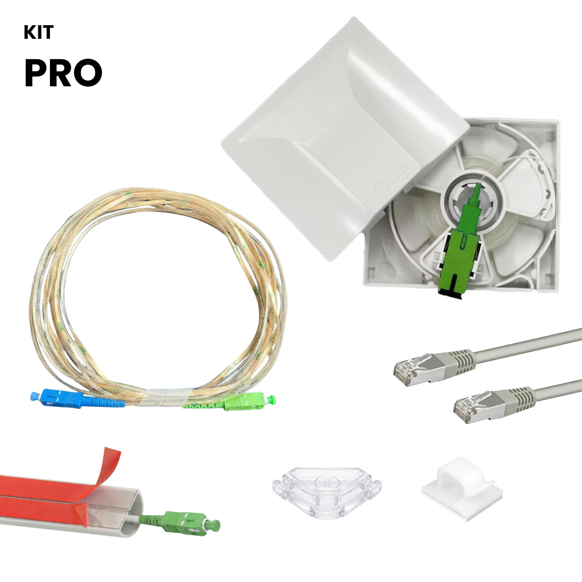 Kit Pro Rallonge Fibre Optique Invisible – Installation complète pour déplacer votre box internet