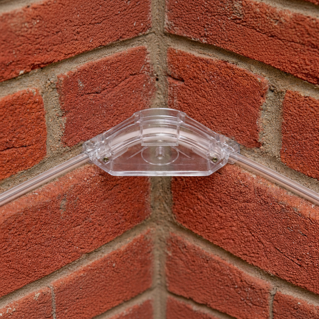 Passe-câble d’angle transparent