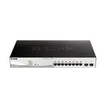 SWITCH 8PORTS GIGA POE/POE+ 130w + 2 PORTS SFP – vue 2