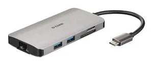 Carte réseau hub usb-c 8-EN-1 lecteur de carte – vue 2