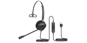 Casque téléphonique micro casque filaire mono USB – vue 2