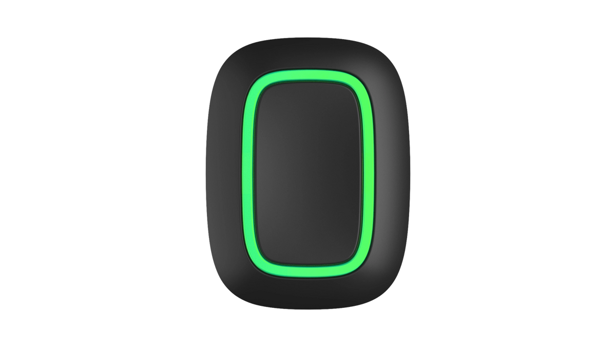 Bouton panique radio certifié noir, portée 1300m