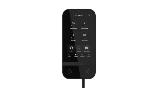 KEYPAD TOUCHSCREEN FIBRA BL CLAVIER ECRAN TACTILE + LECTEUR DE PROXIMITE - NOI