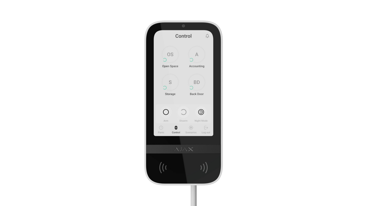 KEYPAD TOUCHSCREEN FIBRA WH CLAVIER ECRAN TACTILE + LECTEUR DE PROXIMITE - BLA
