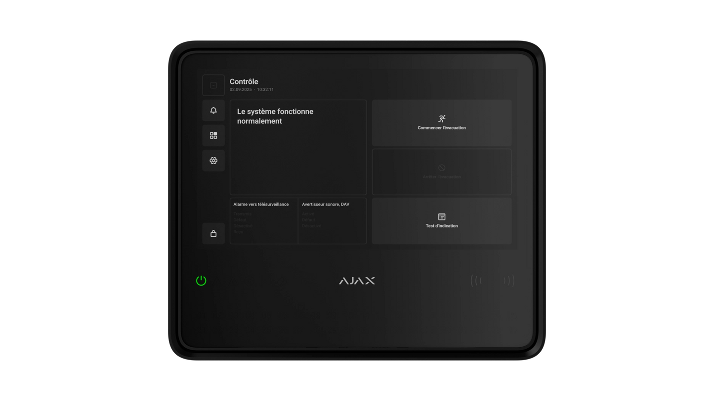 FIRE HUB TOUCH 4G B CENTRALE D'ALARME TYPE 4 RADIO AVEC ECRAN TACTILE