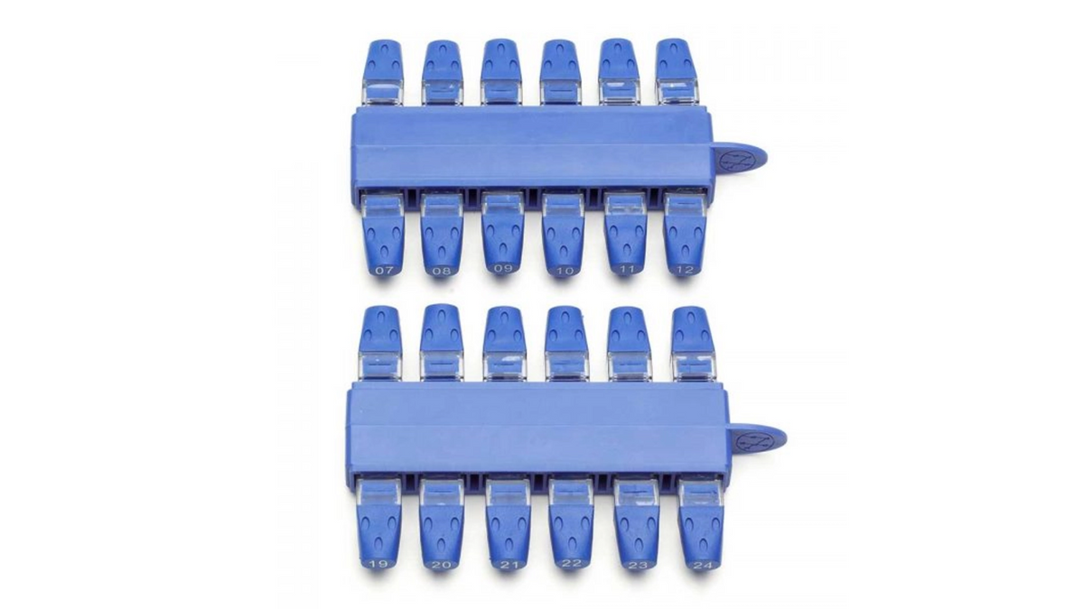 Testeur réseau / électrique kit de 24 identificateurs RJ45 male