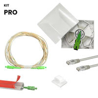 Kit Pro Prolunga Fibra Ottica Invisibile–Installazione completa per spostare il tuo router internet