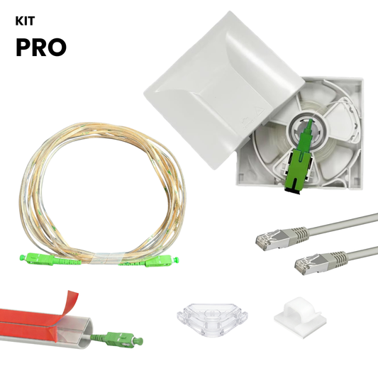 Kit Pro Rallonge Fibre Optique Invisible – Installation complète pour déplacer votre box internet
