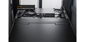 Commutateur KVM plaque de montage 2 en 1U – vue 3