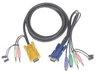 Câble KVM cordon PS/2 1,80M + audio – vue 2
