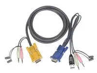 Câble KVM cordon USB 1,80M + audio – vue 2