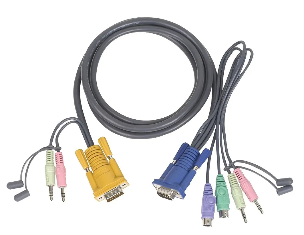 Câble KVM cordon PS/2 + audio