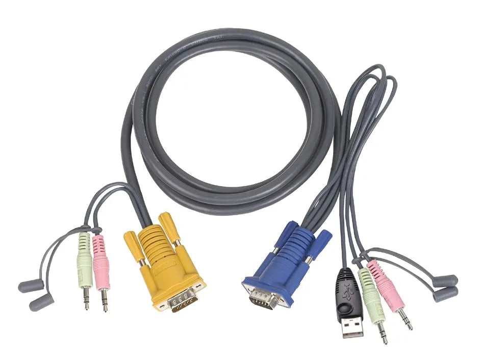 Câble KVM cordon USB + audio