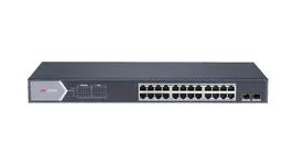 DS-3E1526P-SI (WEB MANAGED) SWITCH L2 24 PORTS POE (370W) + 2 COMBOS GIGA – vue 2