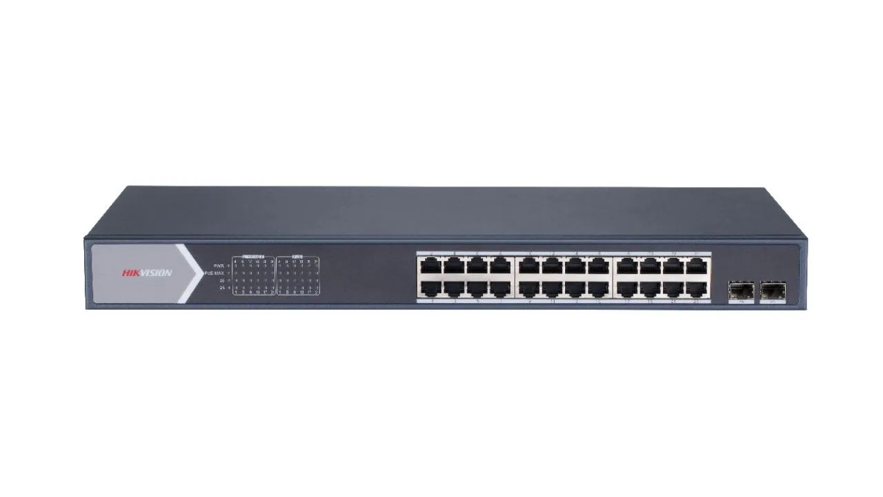 DS-3E1526P-SI (WEB MANAGED) SWITCH L2 24 PORTS POE (370W) + 2 COMBOS GIGA