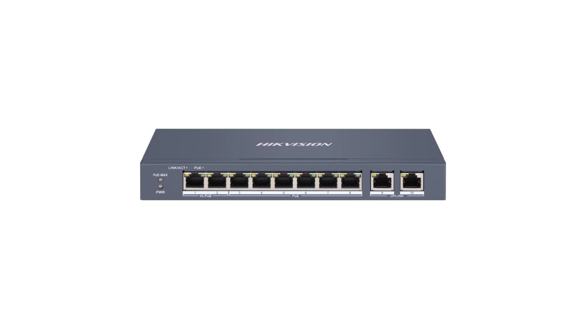 DS-3E1310HP-EI SWITCH L2 8 PORTS POE (60W) + 2 PORTS GIGABIT RJ45