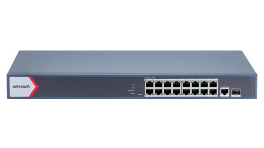 DS-3E1518P-EIV2 SWITCH L2 16 PORTS POE GIGABIT (230W) 1xRJ45 1xSFP