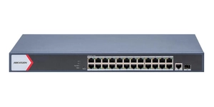 DS-3E1526P-EI V2 SWITCH L2 24 PORTS POE GIGABIT (370W) 1xRJ45 1xSFP – vue 2