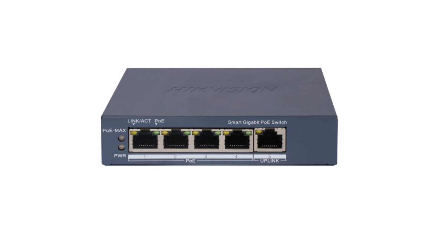 DS-3E1505P-EI SWITCH L2 4 PORTS GIGABIT POE (60W) + 1 PORT RJ45