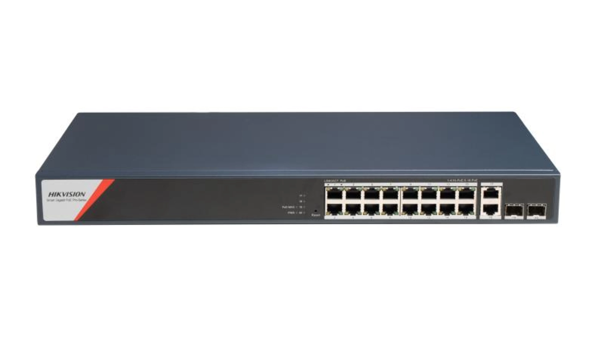 DS-3E1520HP-SI-16P2T2F SWITCH 16 PORTS POE (230W) 2 Gigabit SFP 2 RJ45