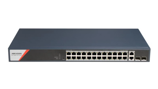 DS-3E1528HP-SI-24P2T2F SWITCH 24 PORTS POE (230W) 2 Gigabit SFP 2 RJ45