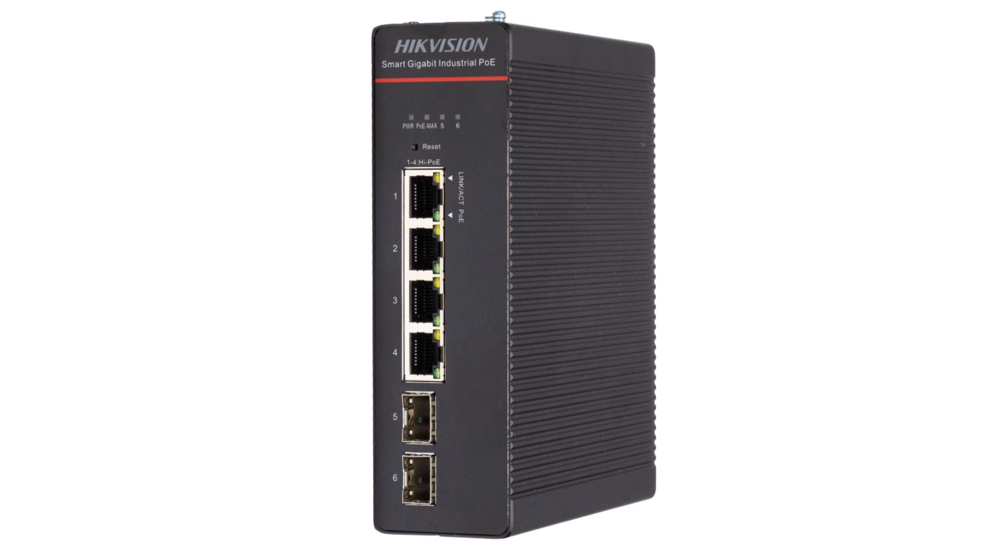 DS-3T1506HP-SI-4P2F NO POWER UNIT SWITCH INDUS 4 PORTS POE + 2 Gigabit SFP 300M