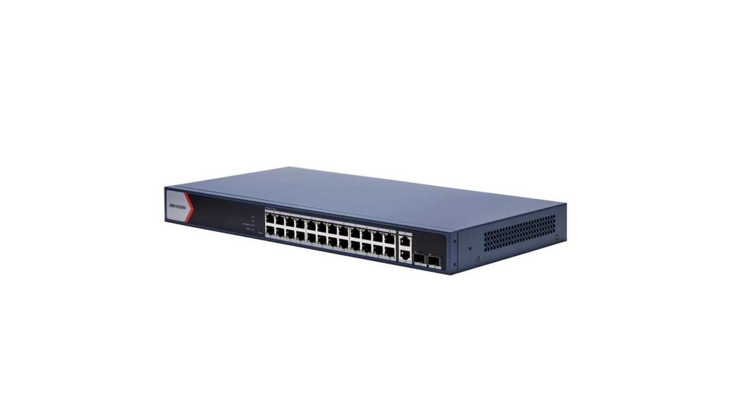 DS-3E1528P-EI SWITCH L2 24 PORTS POE GIGABIT (370W) 2xRJ45 2xSFP
