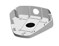 Accessoire pour caméra de vidéosurveillance fixation inclinee fisheye – vue 2