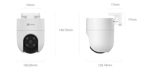 CS-H8C-R100-1J4WKFL(4MM) CAMERA PT EXTERIEUR WIFI 4MP 2K+ IA – vue 5