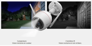 CS-H3c-R100-1K3WKFL(2.8mm) CAMERA PT EXTERIEUR WIFI 3MP 2K CARTE SD MICRO HP – vue 4