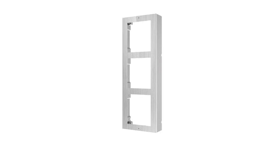 Support de baie informatique inox 3 modules saillie