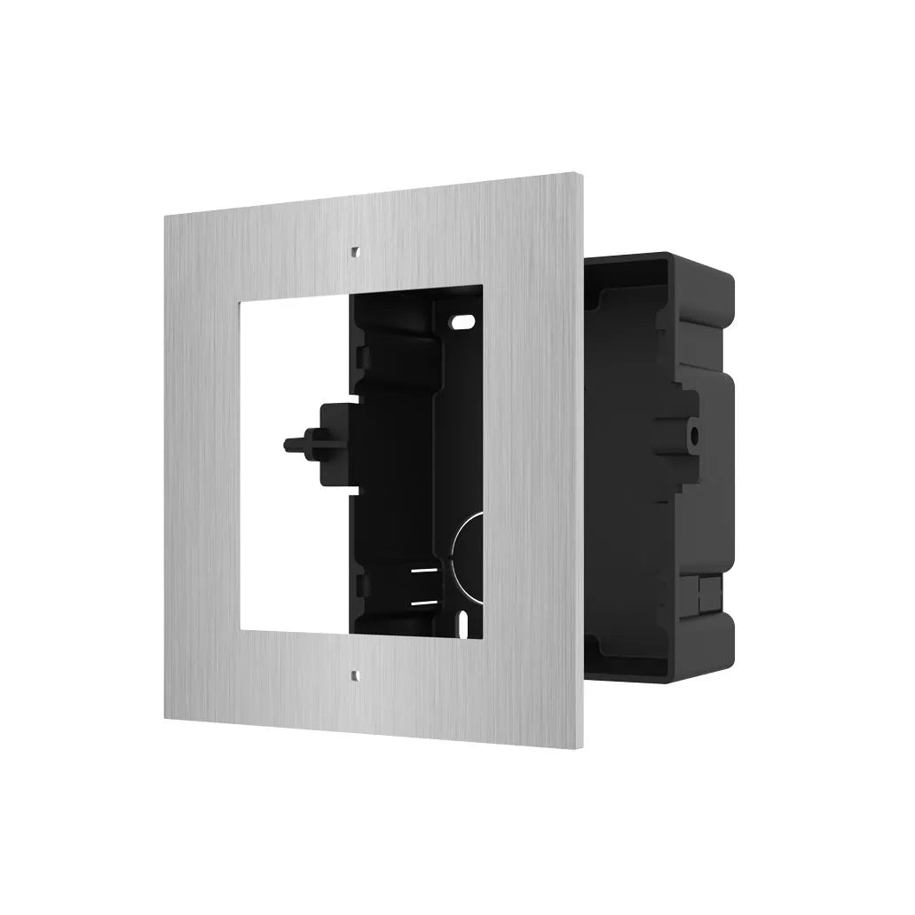 Support de baie informatique inox 1 module encastre