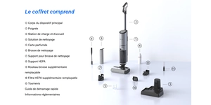 Équipement d'alarme solution de nettoyage sans fil 2 reservoirs d'eau – vue 4
