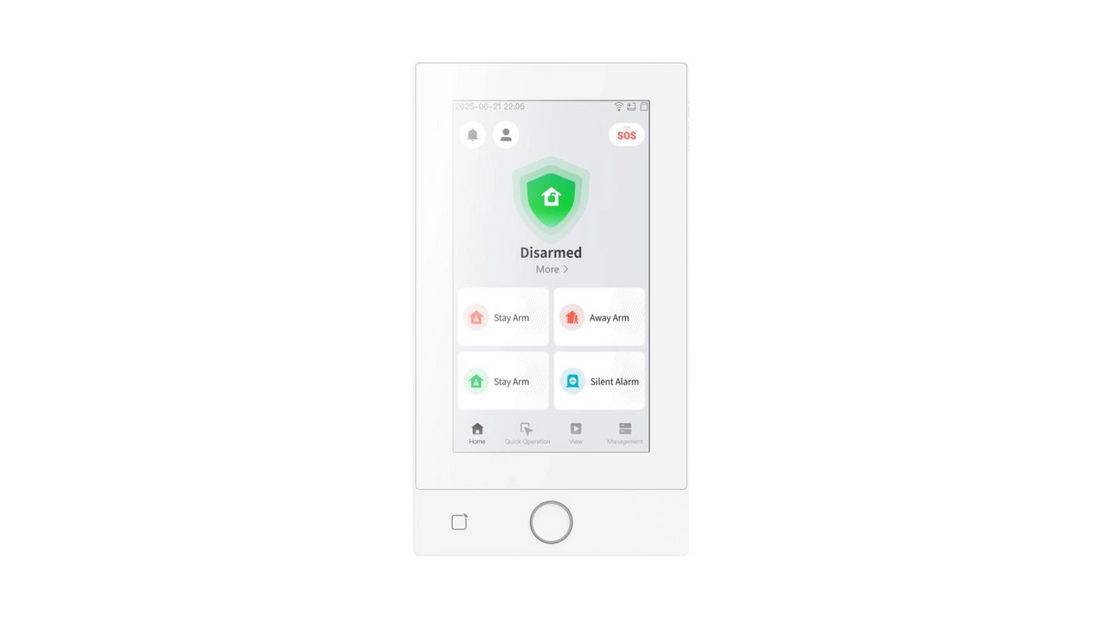 DS-PK670MDW-HWE/White KEYPAD 7' TACTILE BUS WIFI GRADE 2 POE