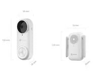 Sonnette connectée vidéo 5MP batterie + carillon – vue 3