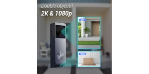 Interphone kit sonnette vidéo autonome A batterie + panneau – vue 6