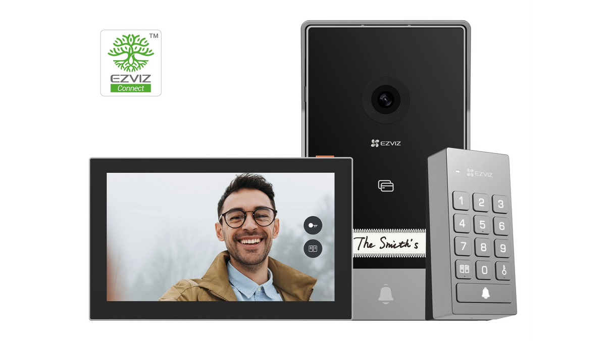 Interphone visiophone connecté ext 2 fils 2K écran tactile 7'