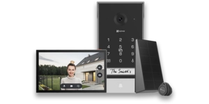 Interphone portier WIFI 2K sur batterie + solaire / écran 7' – vue 2