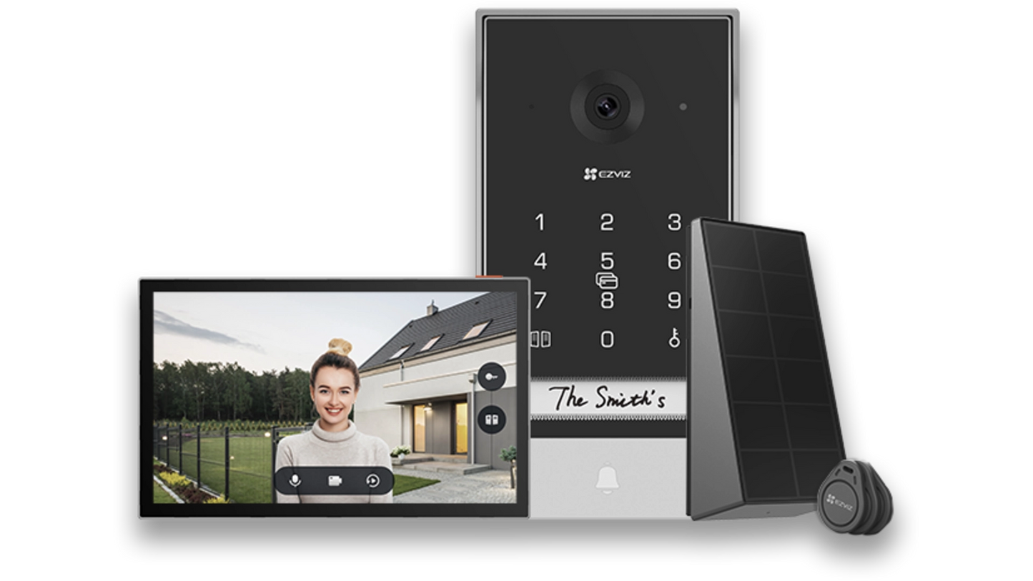 Interphone portier WIFI 2K sur batterie + solaire / écran 7'