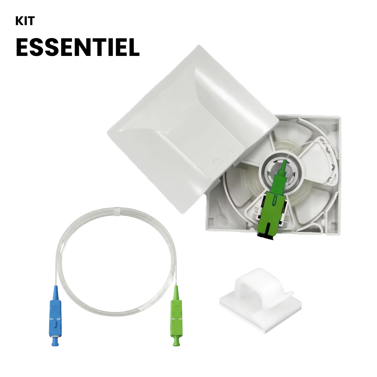 Kit Essentiel Rallonge Fibre Optique Invisible – Déplacez votre box internet facilement