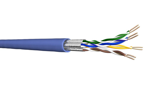 CÂBLE Cat6A U/FTP 2x4P LSZH 500m DCA CÂBLE DE COULEUR BLEU