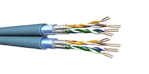 CABLE Cat6A F/FTP 2x4P 500m CCA BLEU – vue 2