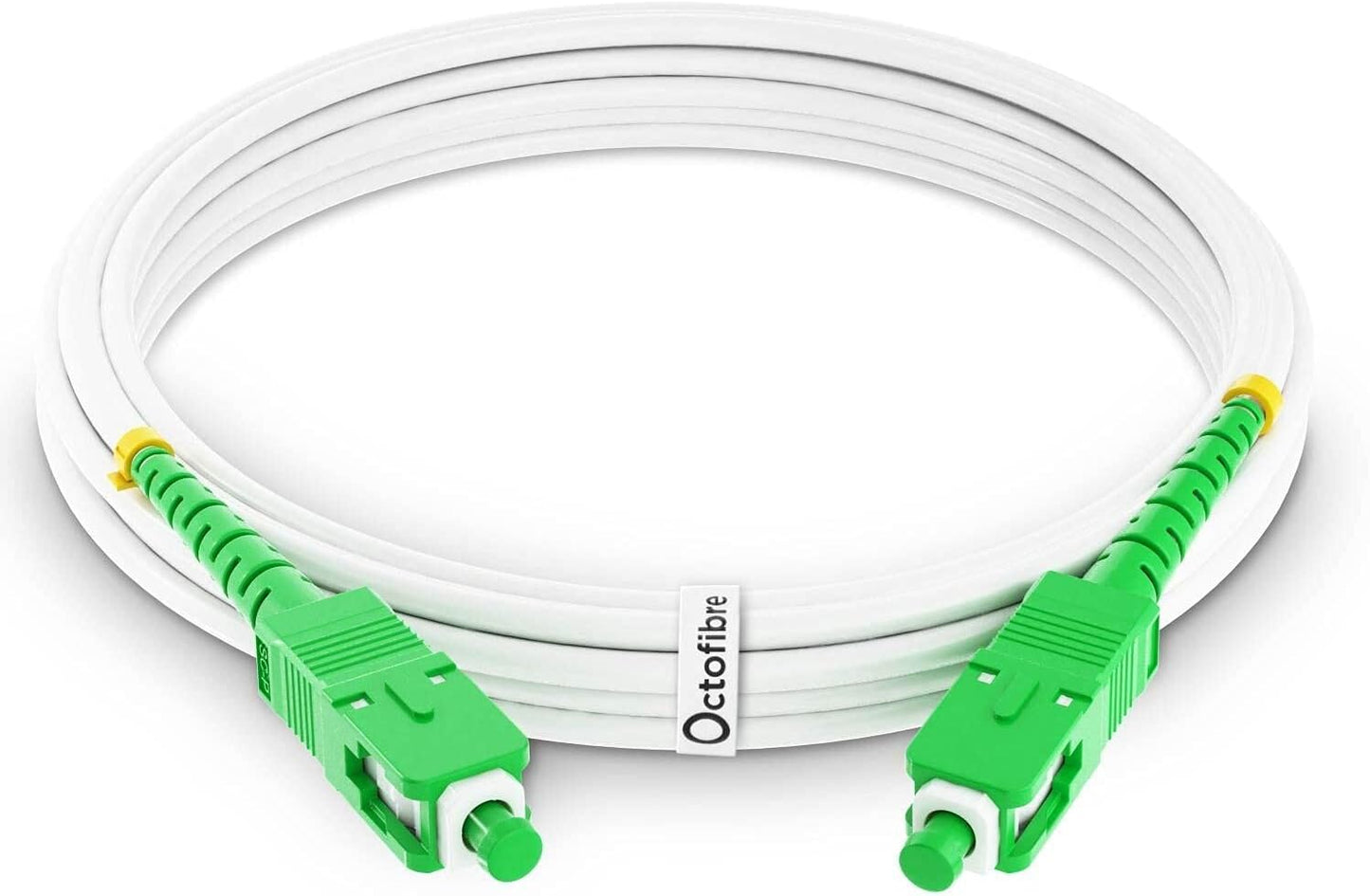 Cavo in fibra ottica Octofibre SFR Bouygues arancione - Rinforzato con schermatura in Kevlar - Estensione/schema - SC APC a SC APC - Garanzia di 10 anni 