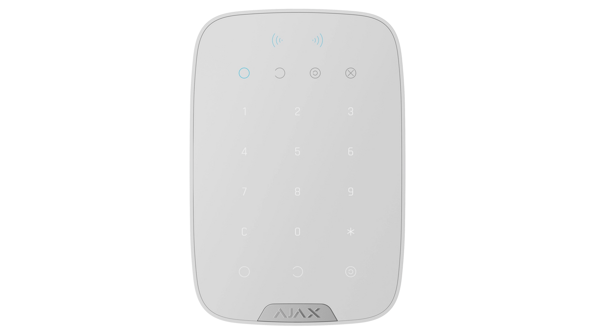 KEYPAD PLUS S (W) NFA2P CLAVIER RADIO TACTILE + LECTEUR DE PROXIMITE RFID