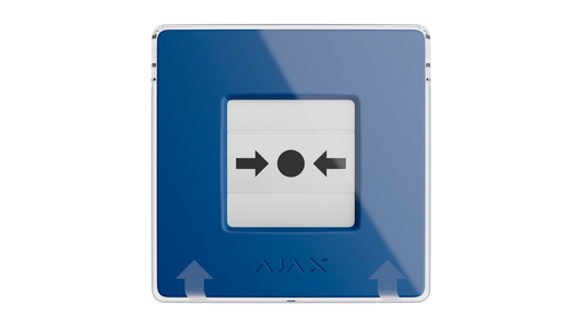 Équipement informatique declencheur manuel bleu