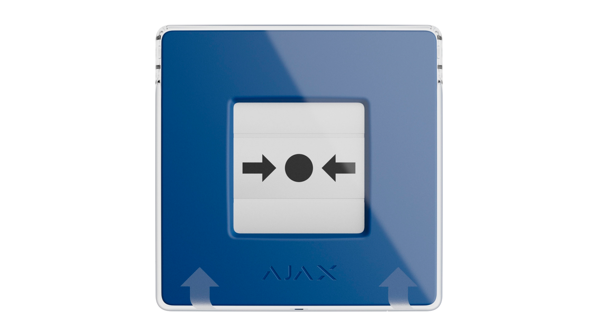 Équipement informatique declencheur manuel bleu