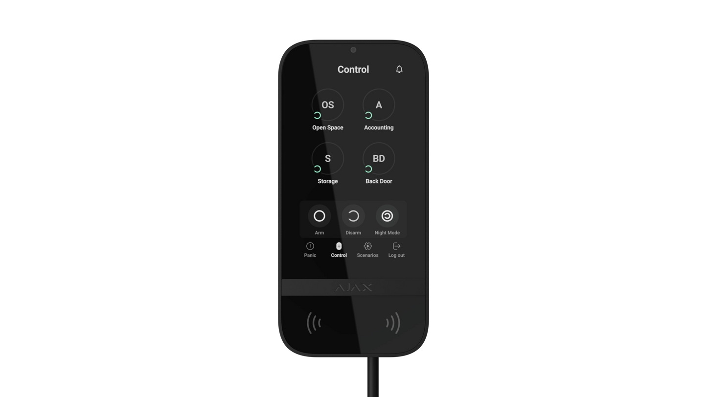 KEYPAD TOUCHSCREEN FIBRA B CLAVIER ECRAN TACTILE + LECTEUR DE PROXIMITE - NOI