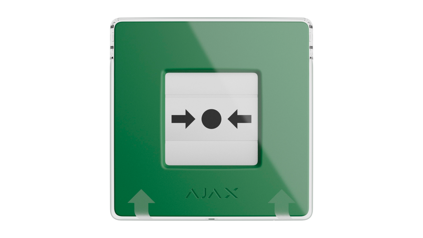 Équipement informatique declencheur manuel vert ajax